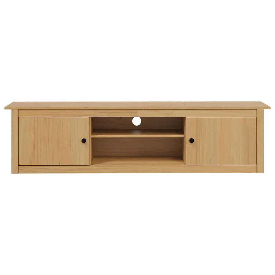 Support pour TV HILL Marron miel 158 x 40 x 39,5 cm Pin massif - 5