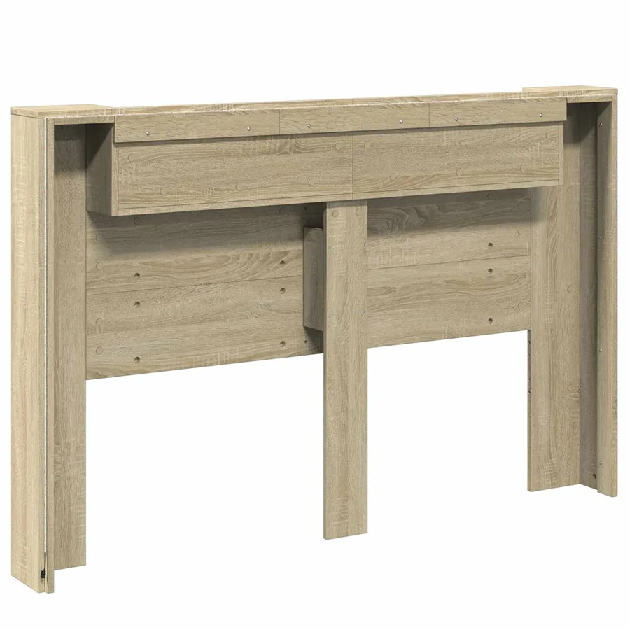 Cabinet de Tête de Lit avec LED Sonoma 160 x 16,5 x 103,5 cm - 7