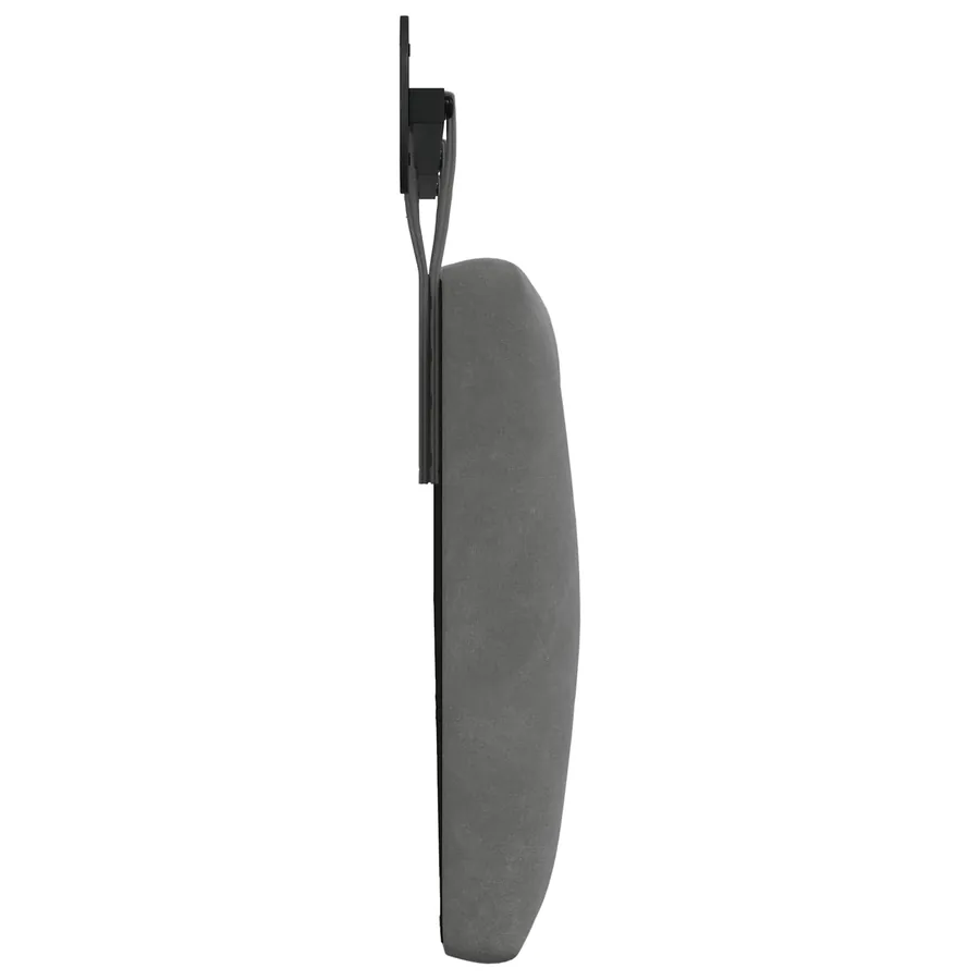 Tête de lit suspendue Avec lumière LED Gris foncé Velours - 6