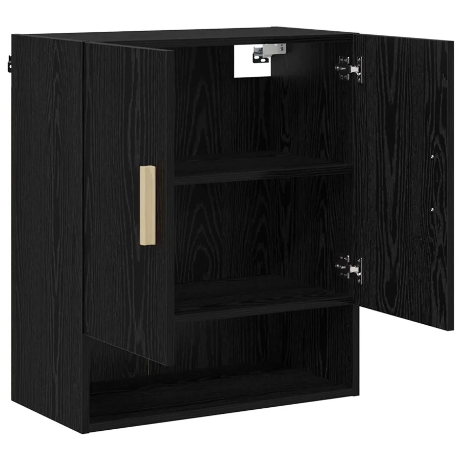 Meuble mural Chêne noir 60 x 31 x 70 cm Bois d'ingénierie - 4