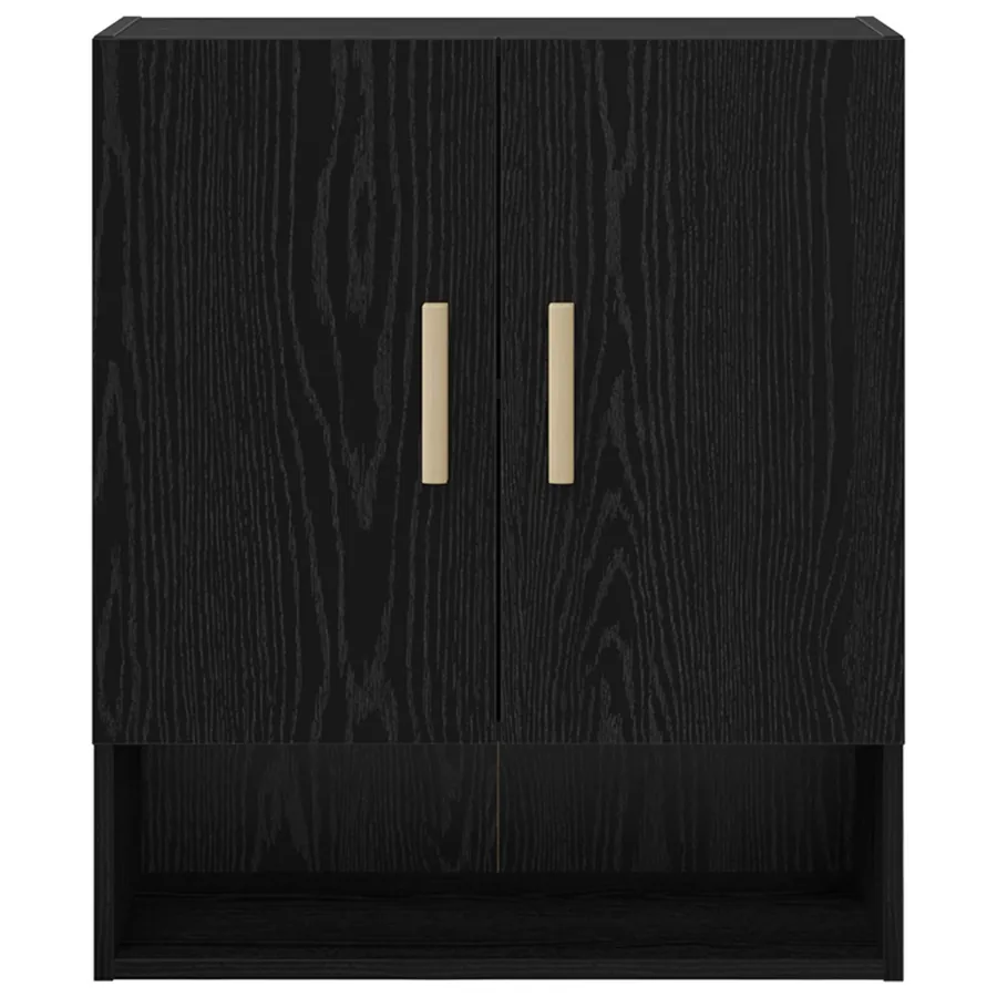 Meuble mural Chêne noir 60 x 31 x 70 cm Bois d'ingénierie - 5
