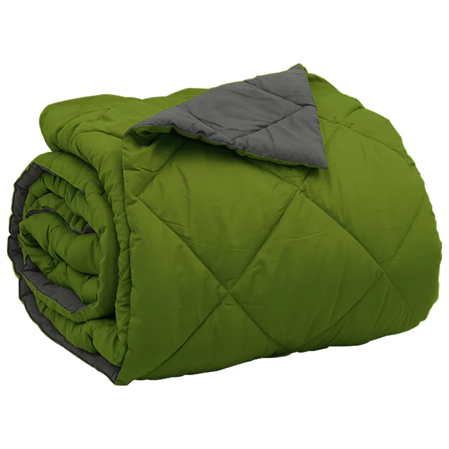 Duvet complet toute l'année Vert et Anthracite 200 x 220 cm - 5