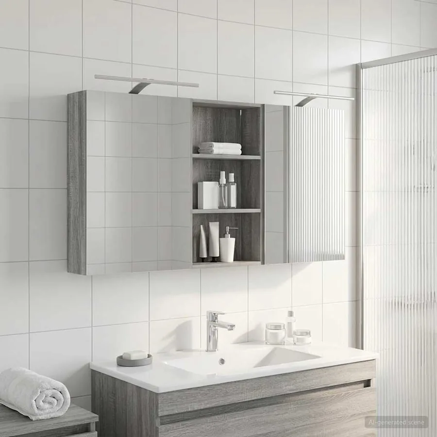 Ensemble de Meubles de Salle de Bain 3 pcs 140 x 14,5 x 70 cm