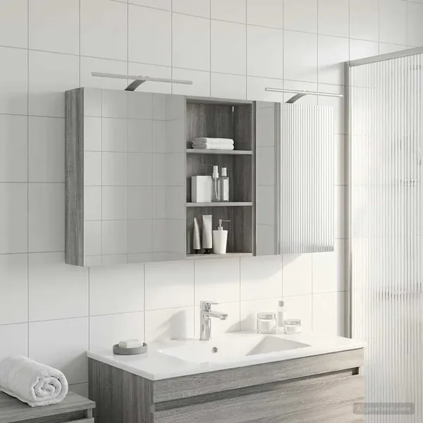 Ensemble de Meubles de Salle de Bain 3 pcs 140 x 14,5 x 70 cm