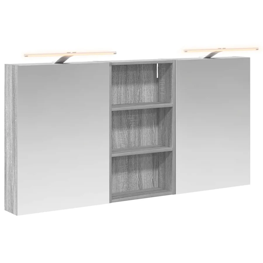 Ensemble de Meubles de Salle de Bain 3 pcs 140 x 14,5 x 70 cm - 2