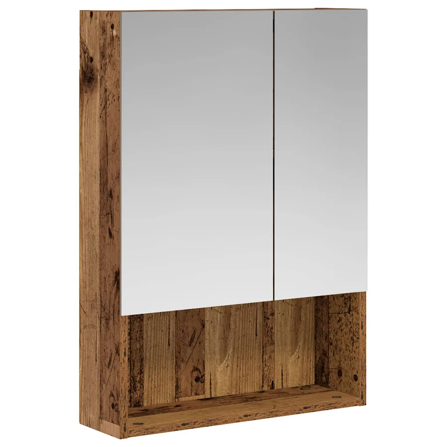 Armoire Miroir de Salle de Bain Bois ancien 50 x 14,5 x 70 cm - 2