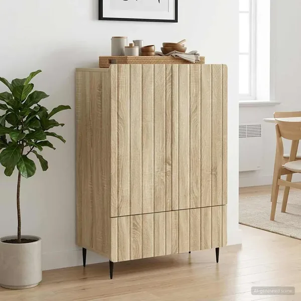 Buffet Chêne Sonoma 66 x 34,5 x 97 cm Bois d'ingénierie