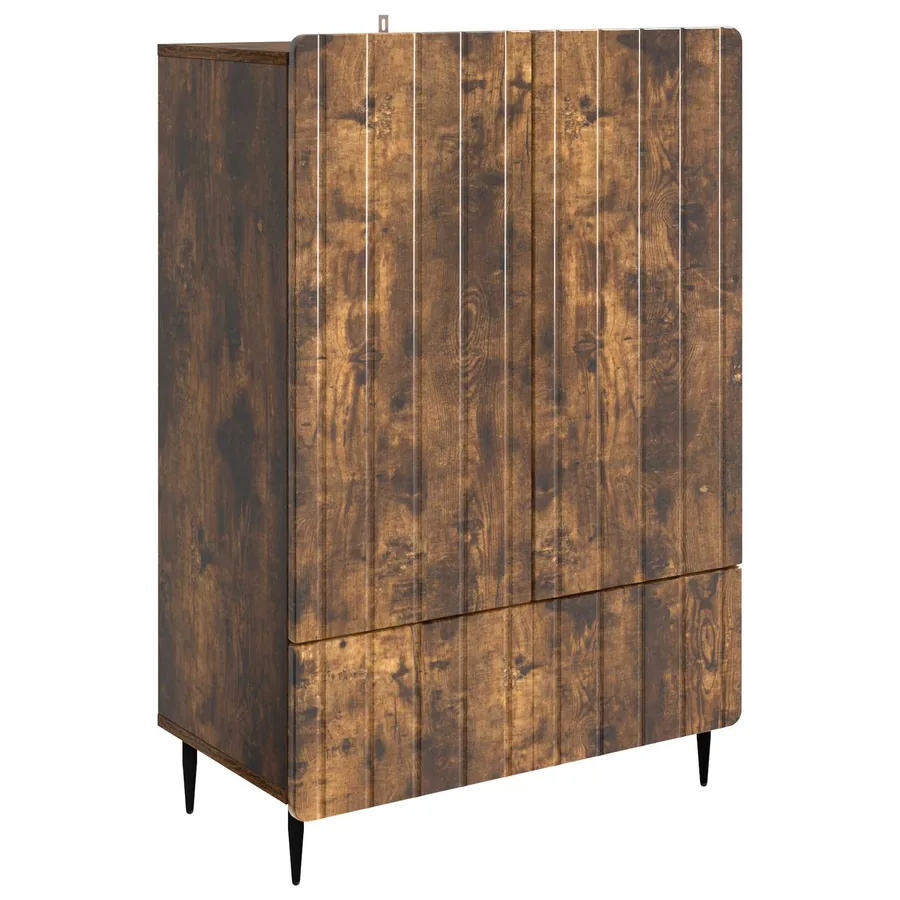 Buffet Chêne fumé 66 x 34,5 x 97 cm Bois d'ingénierie - 2