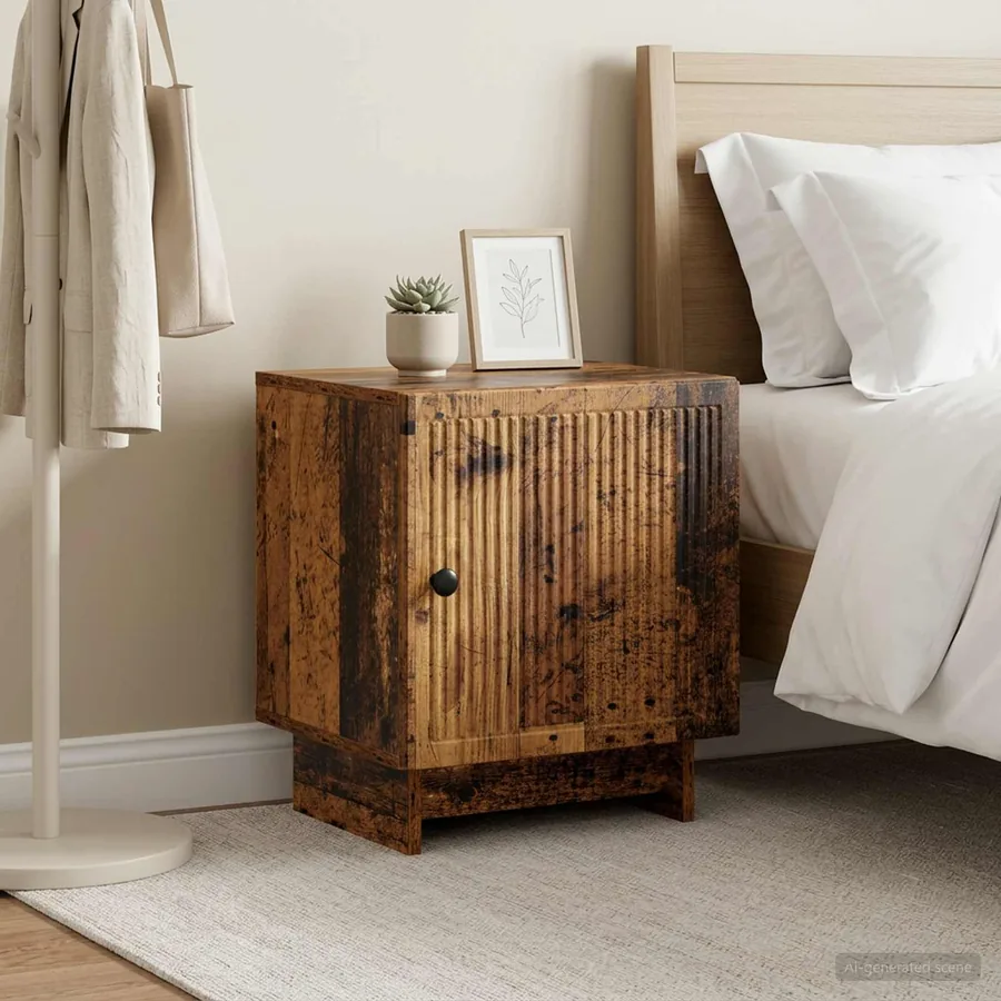 Cabinet de chevet 2 pcs Bois ancien 43 x 34,5 x 50 cm - 4