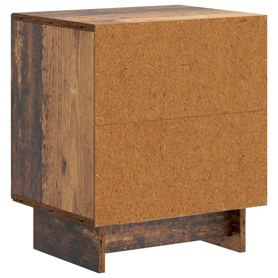 Cabinet de chevet 2 pcs Bois ancien 43 x 34,5 x 50 cm - 9