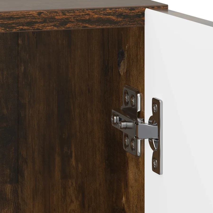 Cabinet de chevet 2 pcs Chêne fumé 43 x 34,5 x 50 cm - 11