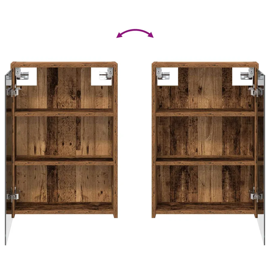 Armoire Miroir de Salle de Bain Bois ancien 43 x 16 x 62.5 cm - 8