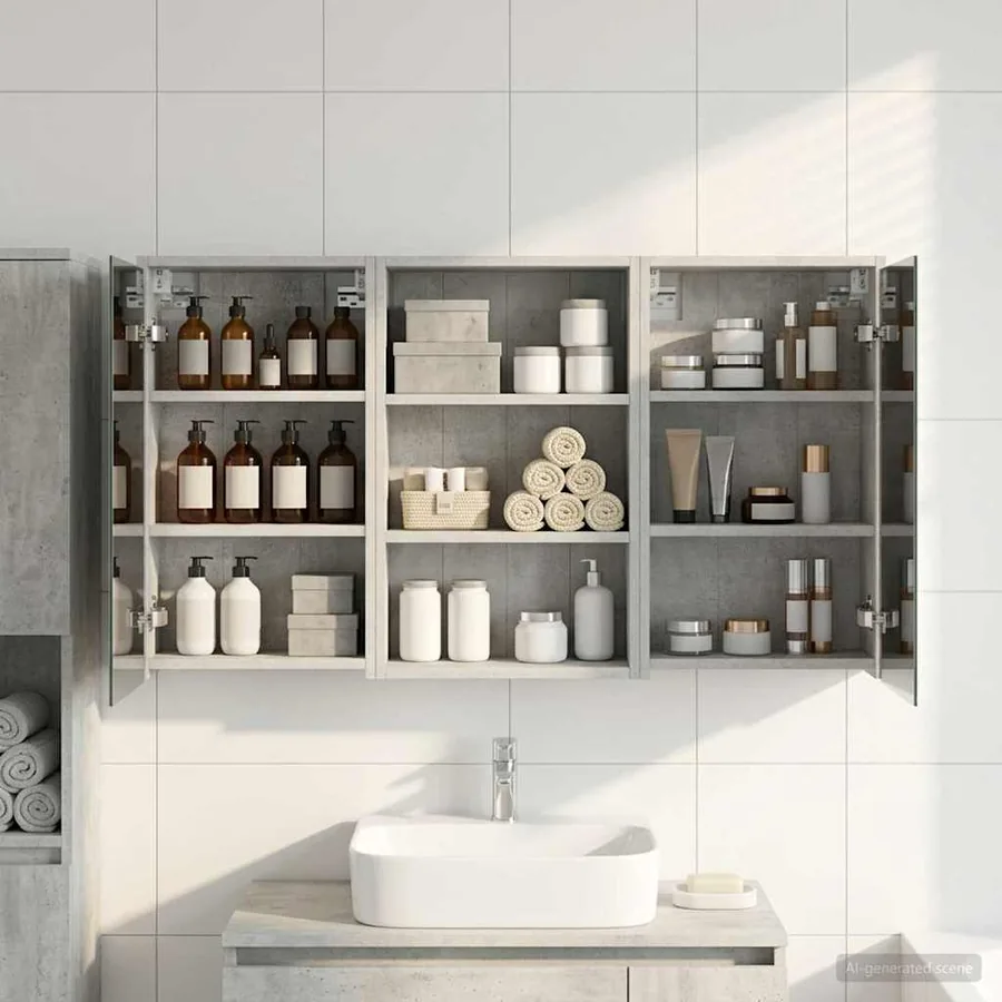 Ensemble de Meubles de Salle de Bain 3 pcs 126 x 16 x 62.5 cm - 4
