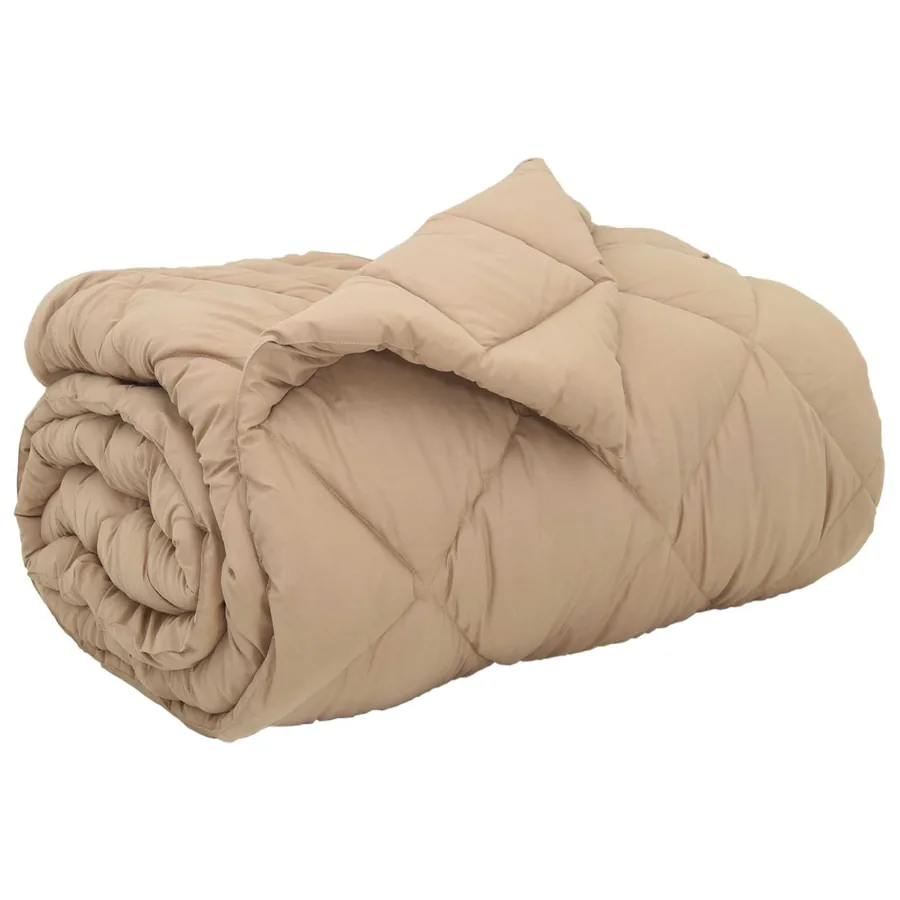 Duvet d'hiver Taupe 135 x 200 cm Microfibre - 2