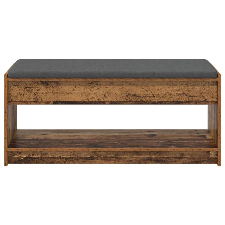 Banc d'entrée avec coussin Bois ancien 103 x 38 x 45 cm - 5