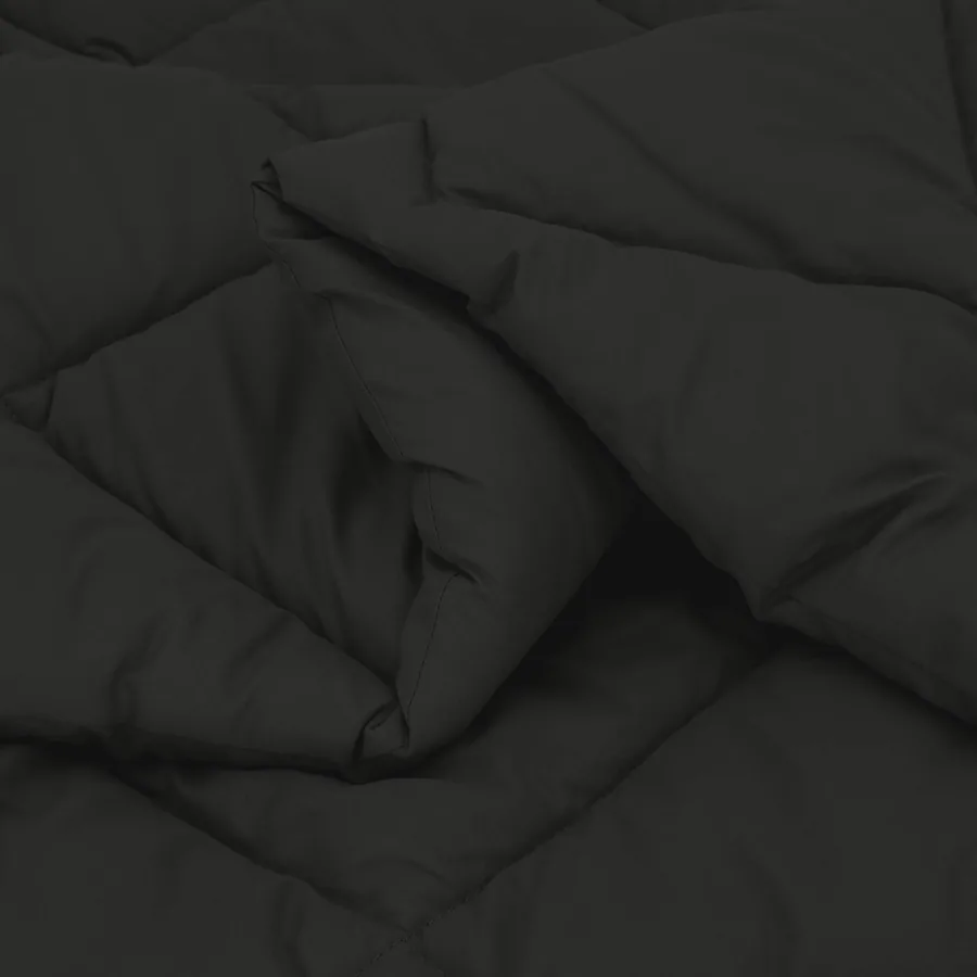 Duvet d'été simple Noir 220 x 200 cm Microfibre - 5