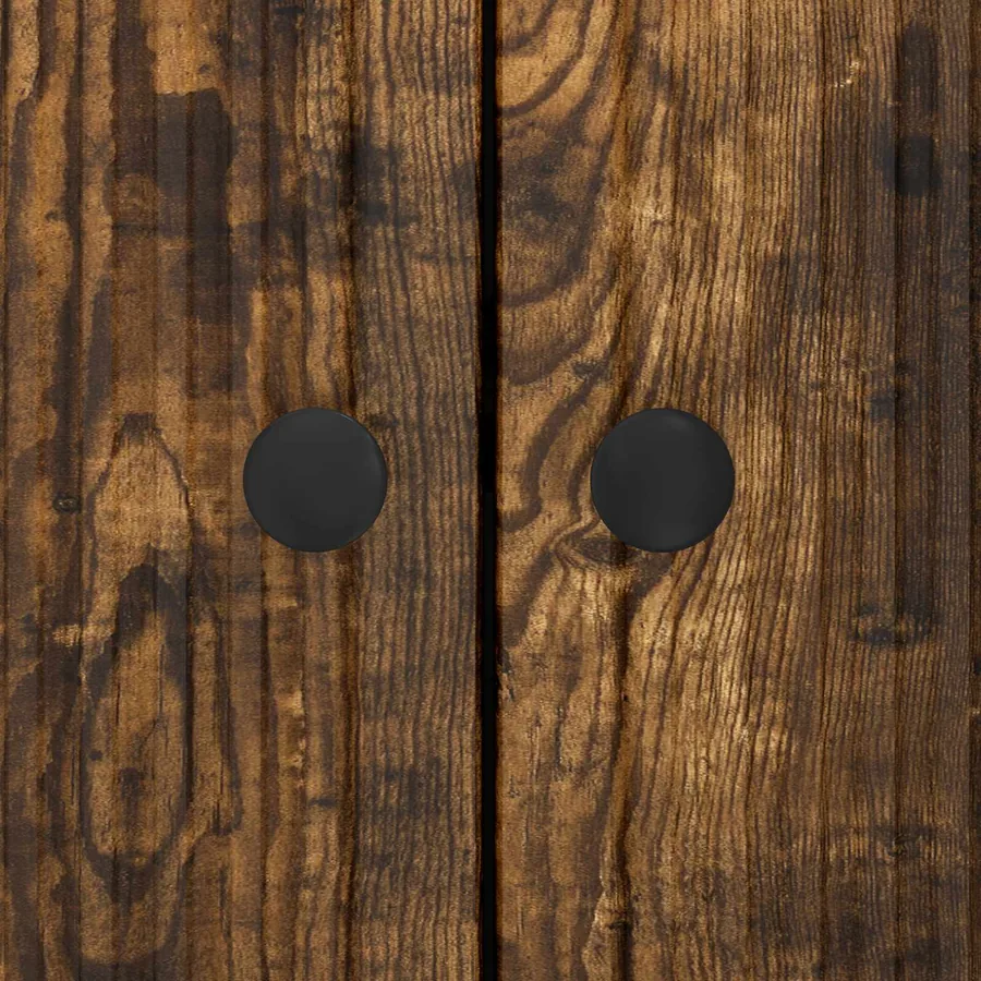 Buffet Chêne fumé 89 x 34,5 x 80 cm Bois d'ingénierie - 10