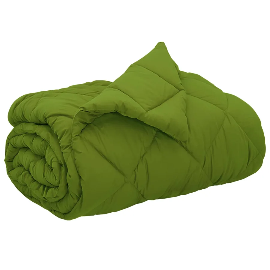 Duvet complet toute l'année Vert 200 x 220 cm Microfibre - 2