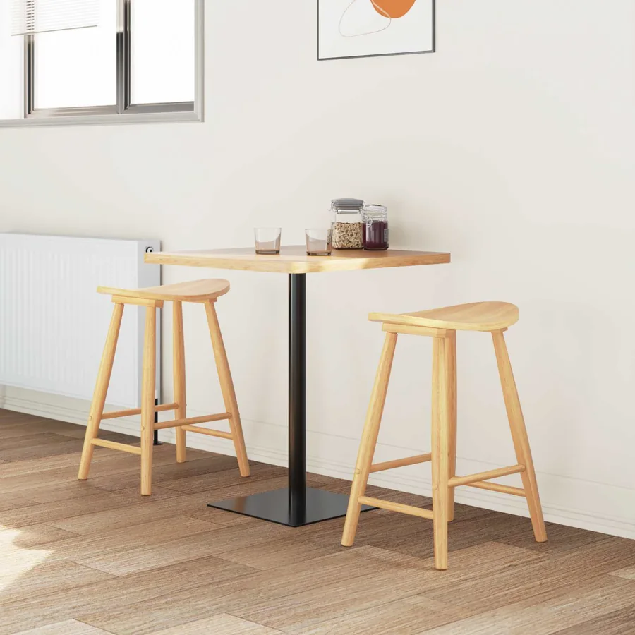 Chaises de salle à manger 2 pcs Naturel 46 x 37 x 63 cm - 3