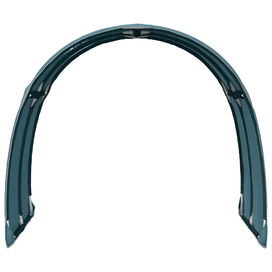 Tunnel de lit 2 pcs Bleu clair 211 x 67,5 x 2 cm Polyester - 6