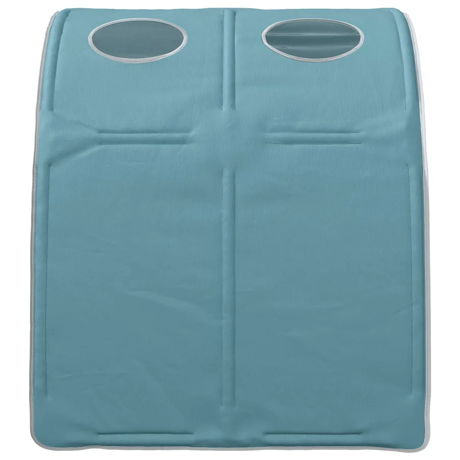 Tunnel de lit 2 pcs Bleu clair 211 x 67,5 x 2 cm Polyester - 7