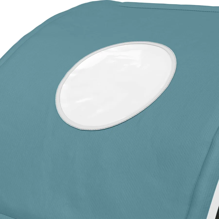 Tunnel de lit 2 pcs Bleu clair 211 x 67,5 x 2 cm Polyester - 9