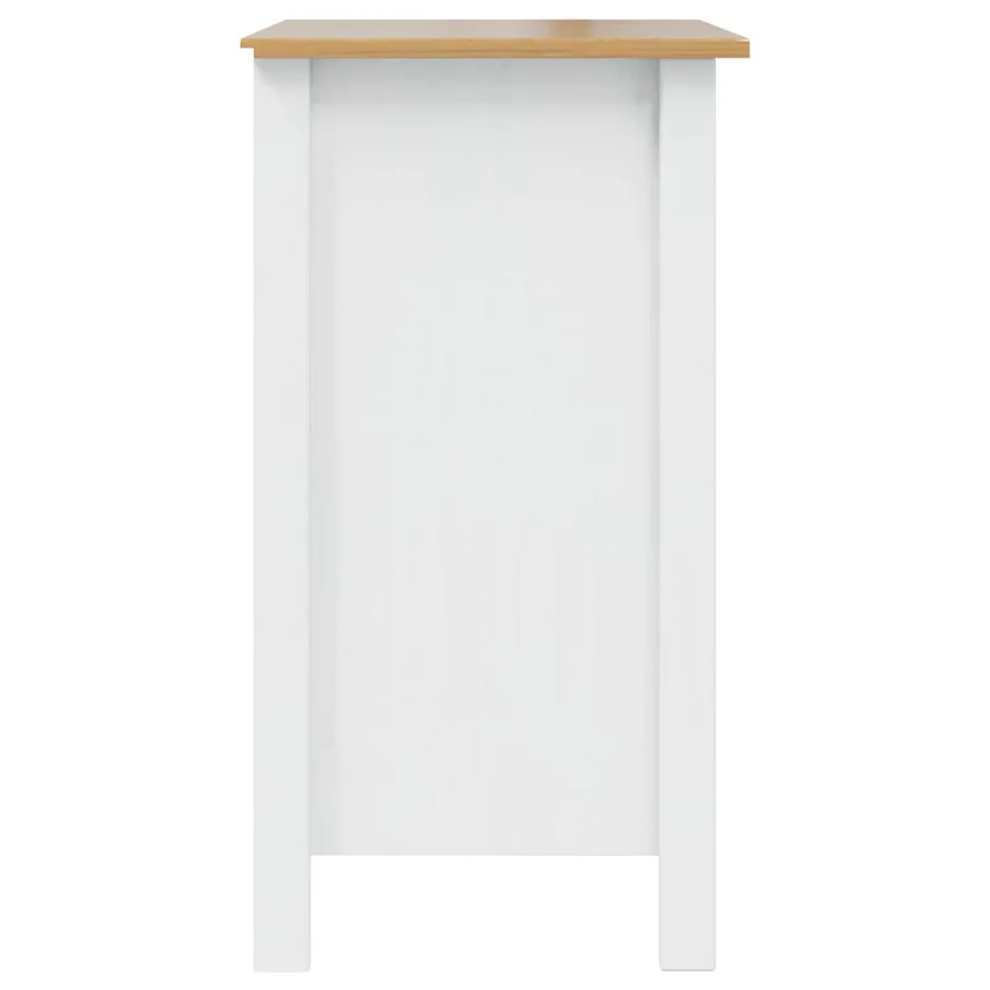 Cabinet de chevet HILL Blanc et marron miel 46 x 35 x 65 cm - 6