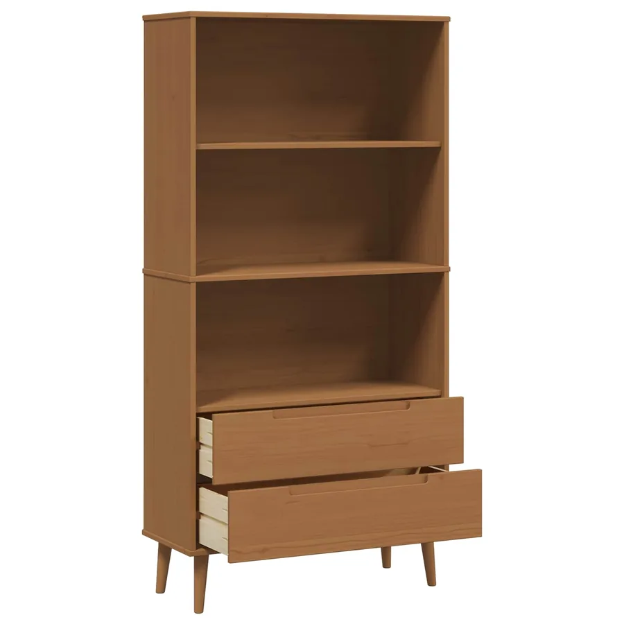 Bibliothèque MOLDE 85 x 35 x 170,5 cm Bois de pin massif - 4