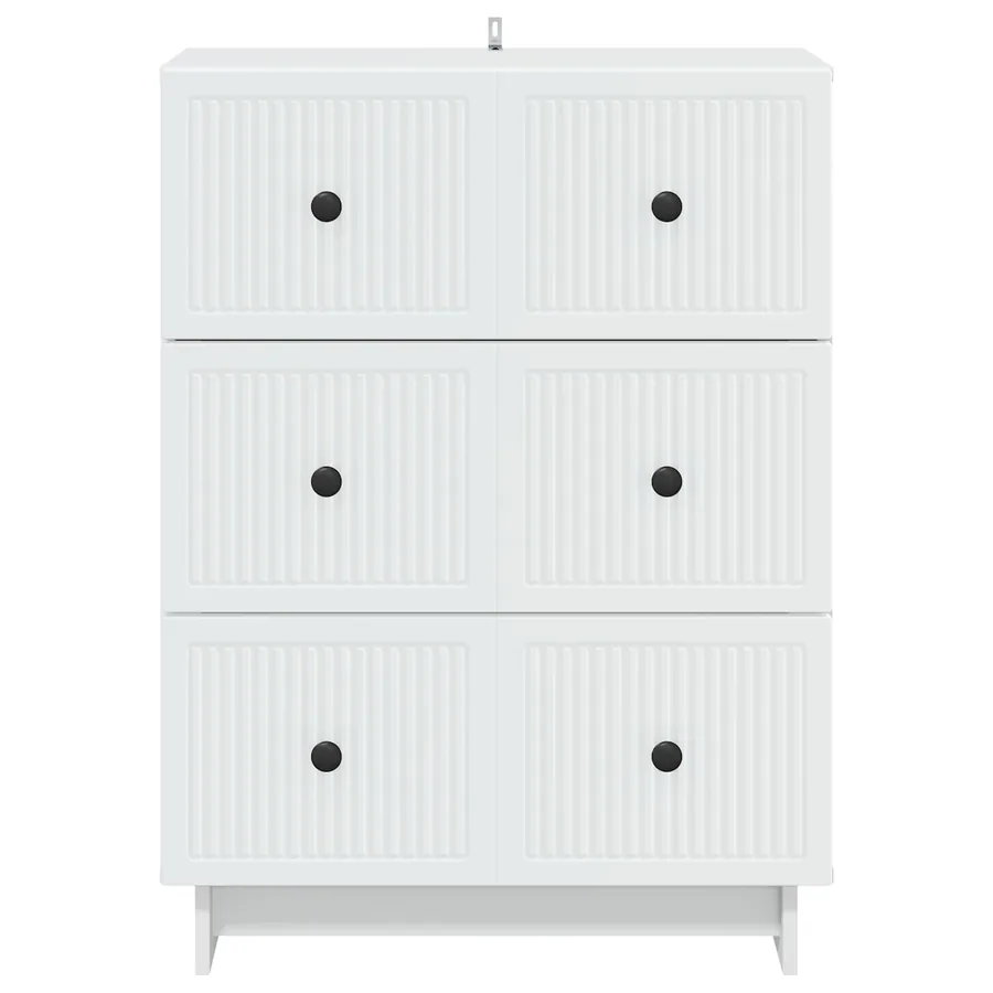 Armoire à tiroirs Blanc 66 x 34,5 x 90 cm Bois d'ingénierie - 6