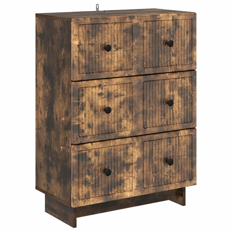 Armoire à tiroirs Chêne fumé 66 x 34,5 x 90 cm - 2