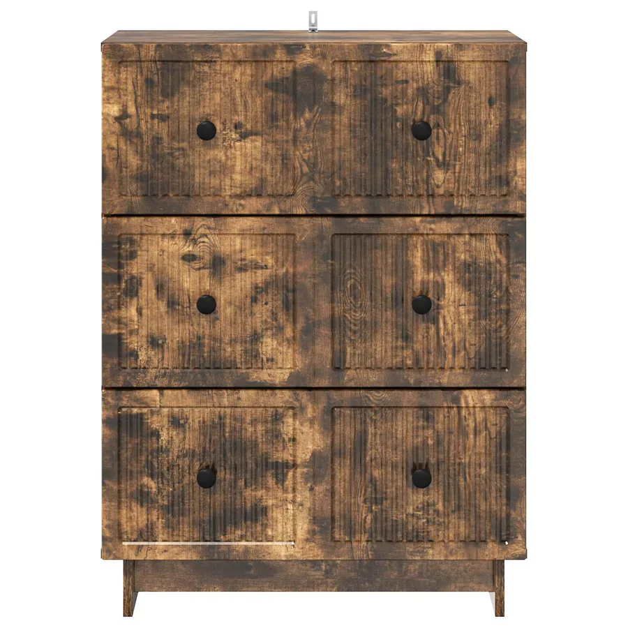Armoire à tiroirs Chêne fumé 66 x 34,5 x 90 cm - 6