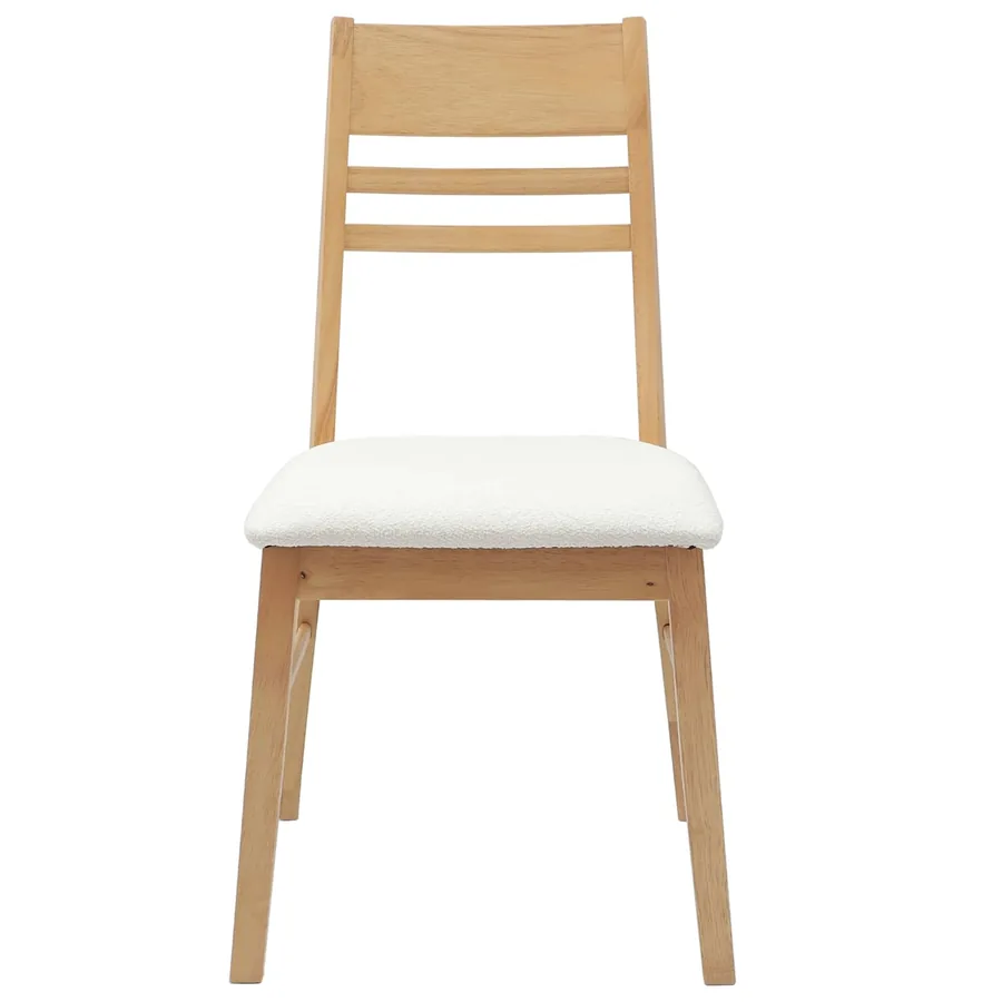 Chaises de salle à manger 2 pcs Naturel 43 x 54 x 89 cm - 5