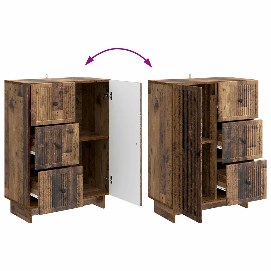 Buffet Bois ancien 66 x 34,5 x 90 cm Bois d'ingénierie - 10