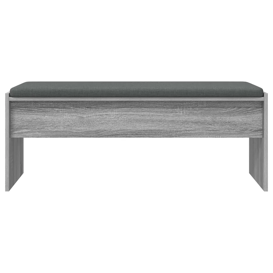 Banc d'entrée avec coussin Gris Sonoma 103 x 38 x 40 cm - 5