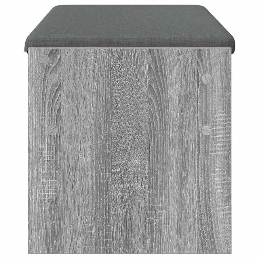 Banc d'entrée avec coussin Gris Sonoma 103 x 38 x 40 cm - 6