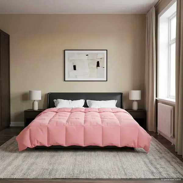 Duvet d'hiver Matelassé Rose 200 x 220 cm Microfibre