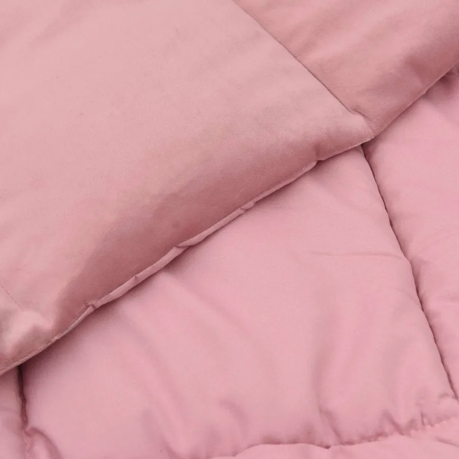 Duvet d'hiver Matelassé Rose 200 x 220 cm Microfibre - 5