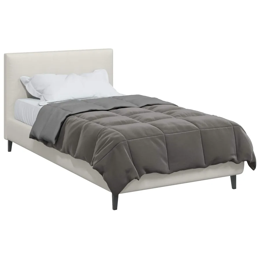 Duvet d'hiver Matelassé Gris clair 155 x 220 cm Microfibre - 3