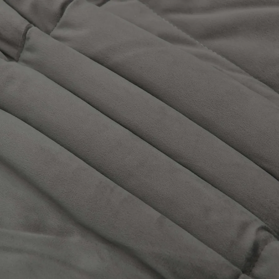 Duvet d'hiver Matelassé Gris clair 155 x 220 cm Microfibre - 7