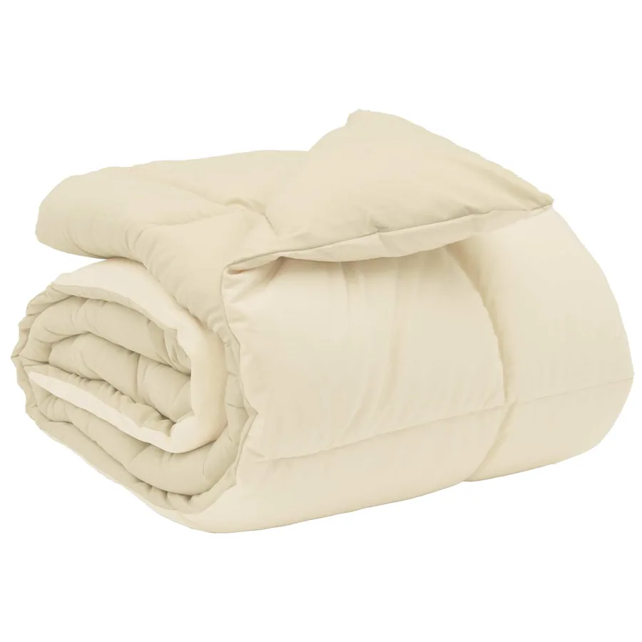 Duvet d'hiver Matelassé Crème 200 x 200 cm Microfibre - 2