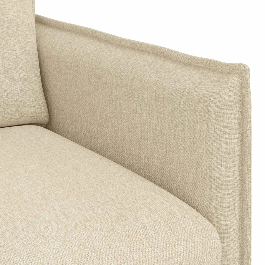 Ensemble de Canapés 2 pcs Crème 196 x 82 x 85 cm Tissu - 7
