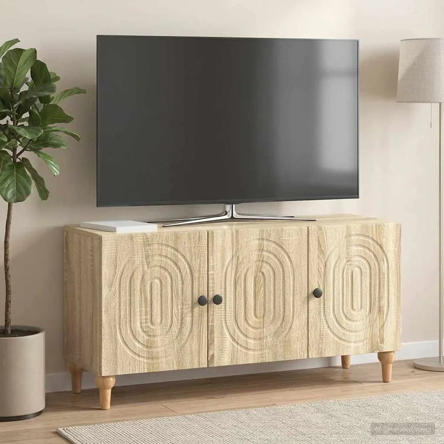Meuble TV Chêne Sonoma 99 x 34,5 x 50 cm Bois d'ingénierie
