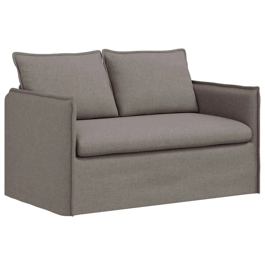 Ensemble de Canapés 2 pcs Taupe 136 x 82 x 85 cm Tissu - 5