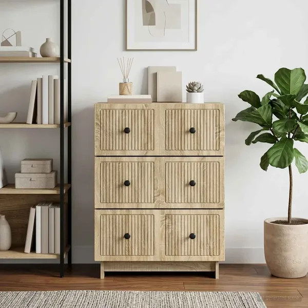 Armoire à tiroirs Chêne Sonoma 66 x 34,5 x 90 cm