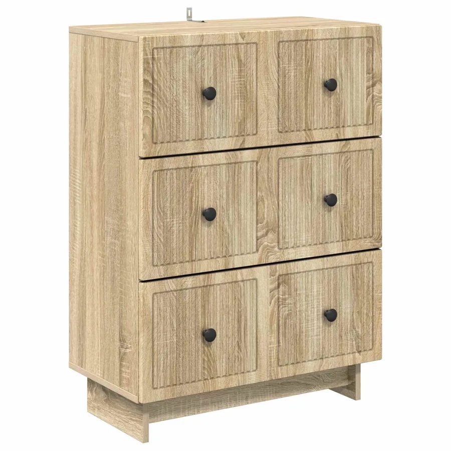 Armoire à tiroirs Chêne Sonoma 66 x 34,5 x 90 cm - 2