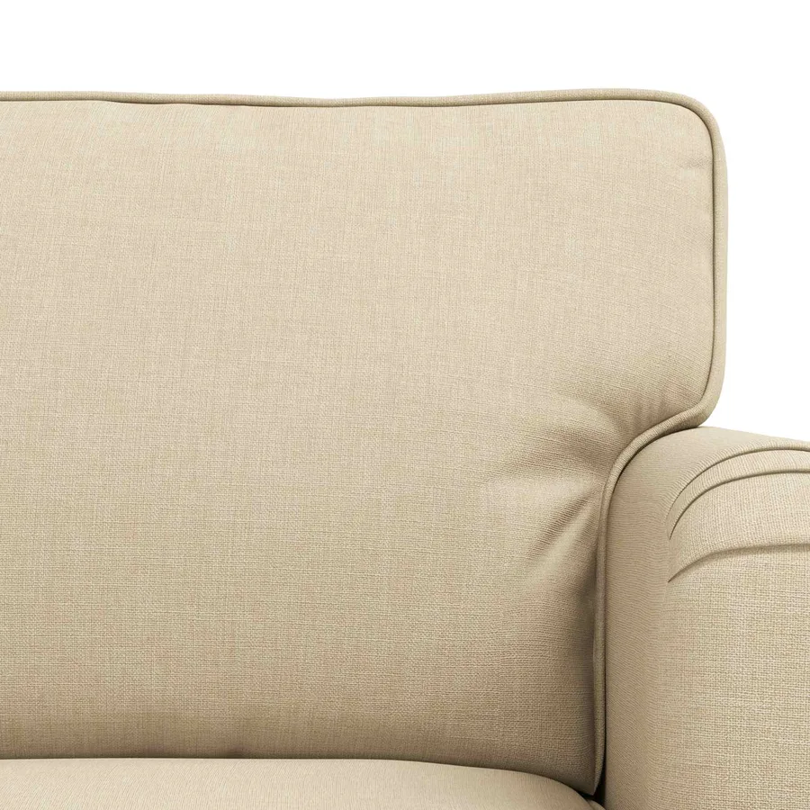 Ensemble de Canapés 2 pcs Crème 162 x 80 x 85 cm tissu - 6