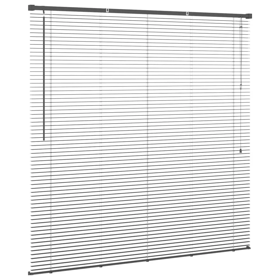 Store Vénitien Gris Argenté 150 x 140 cm 25 mm PVC - 5