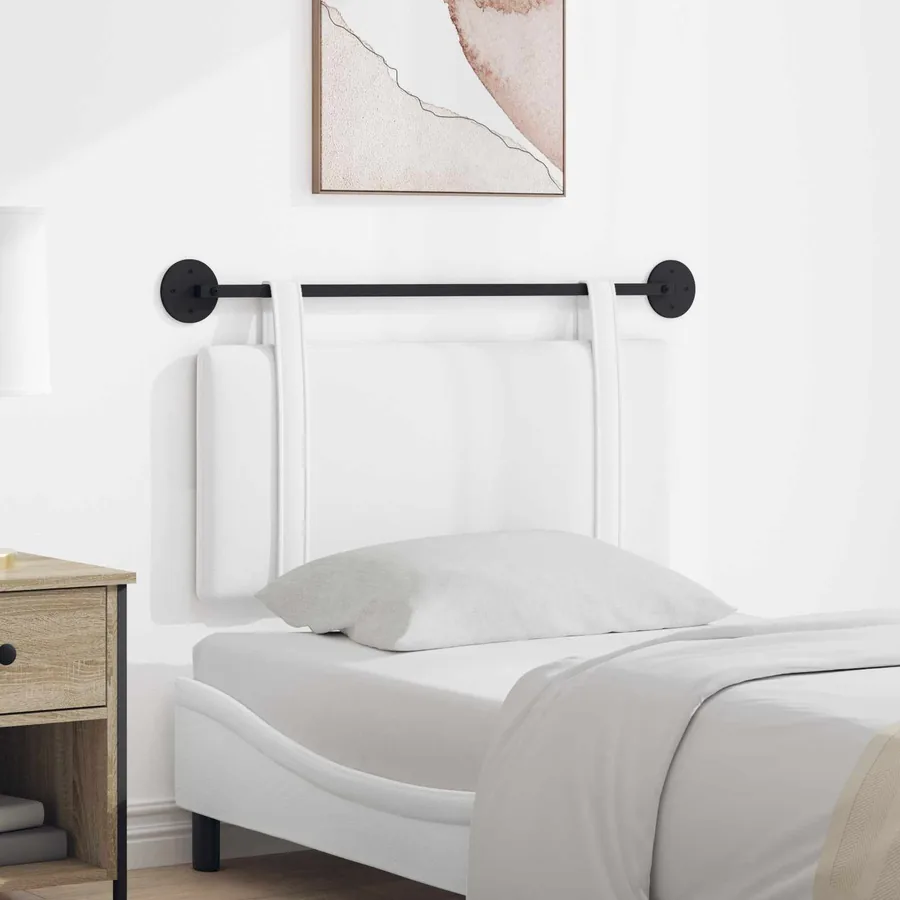Tête de lit suspendue Blanc Tissu