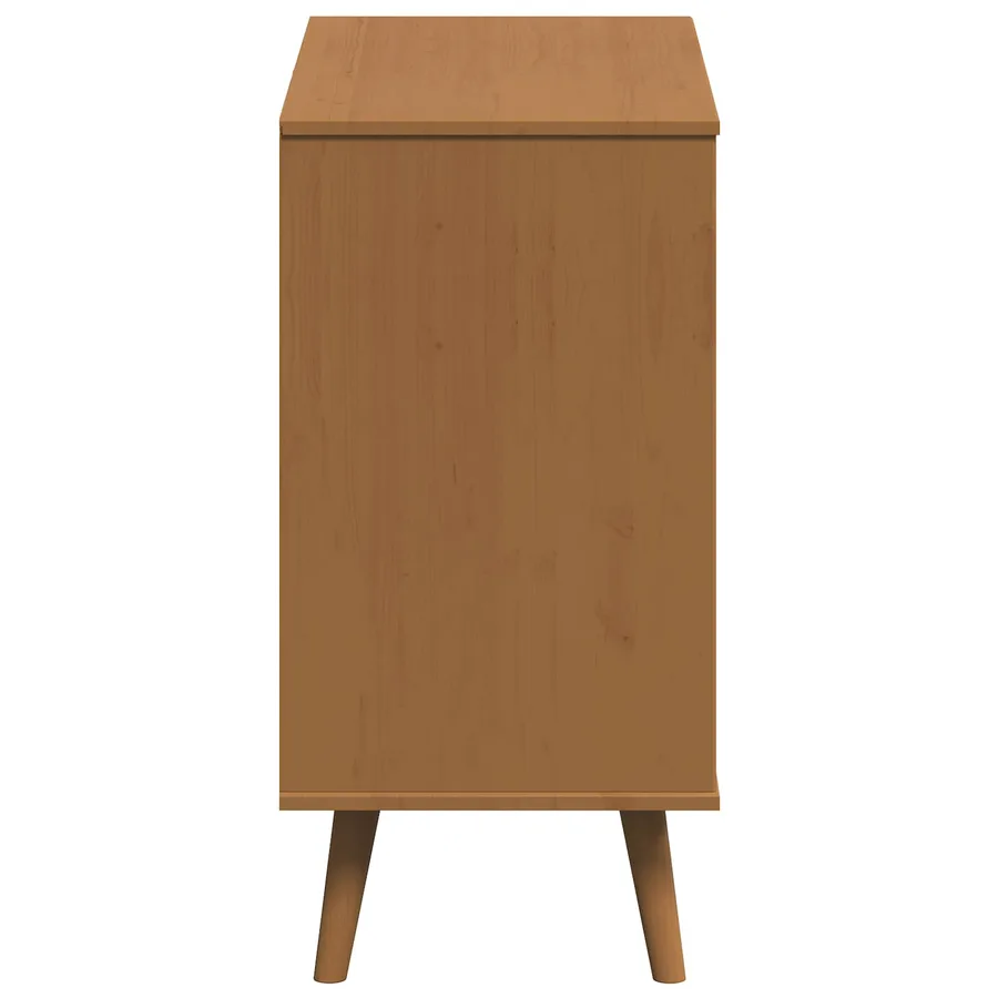 Commode MOLDE Caramel 80 x 40 x 80 cm Bois de pin massif - 6