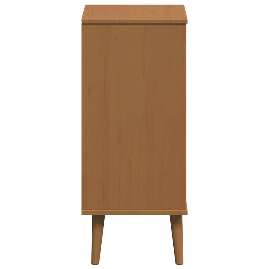 Commode MOLDE Caramel 40 x 35 x 82 cm Bois de pin massif - 6
